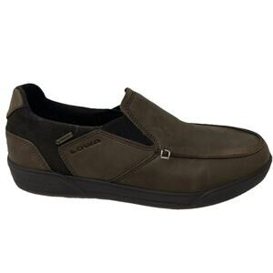 Lowa Low Gore-Tex GTX Waterproof Shoes Brown Mens 9 Hiking Walking Trail Slip On